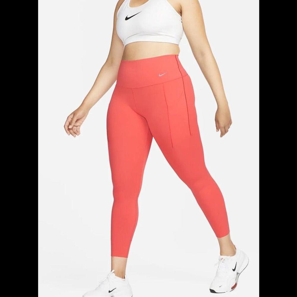 $110 NWT-S Nike Universa High Waist 7/8 Leggings w/ Pockets Women's S DQ5897 850
